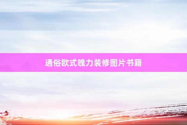 通俗欧式魄力装修图片书籍
