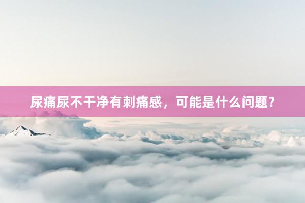 尿痛尿不干净有刺痛感，可能是什么问题？